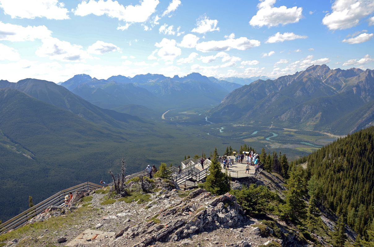 21 Mount Bourgeau, Mount Brett, Massive Mountain, Pilot Mountain, Mount Temple, Mount Cory And Mount Edith From Sulphur Mountain At Top Of Banff Gondola In Summer